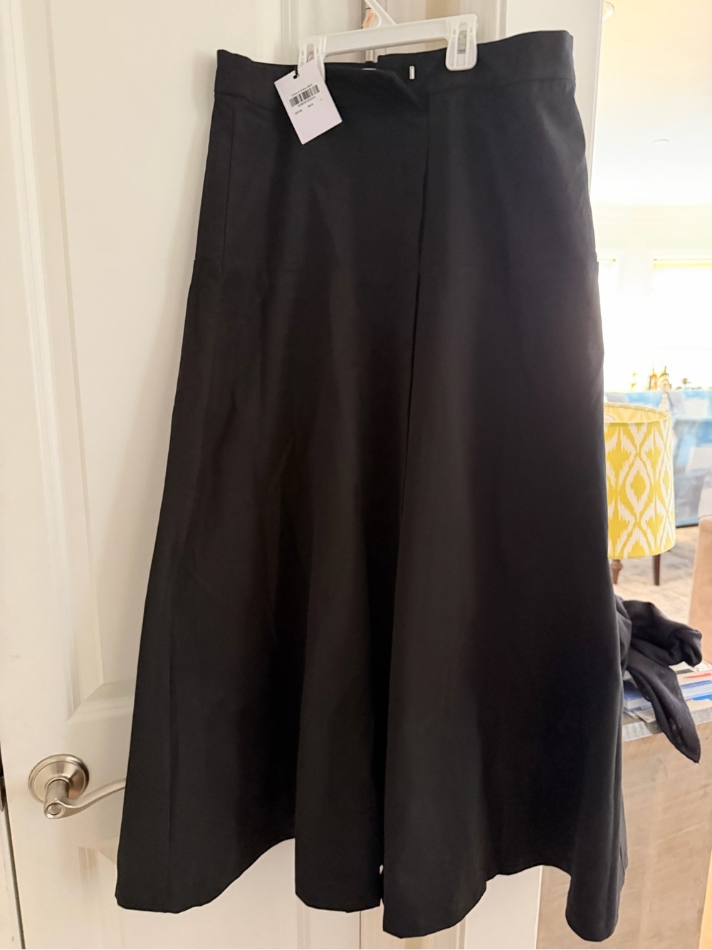 Recollections Brand Black A-Line Maxi Skirt fully lined size Large